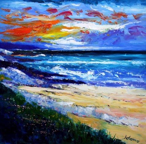 Stormy Sunset Horgobost Isle of Harris 30x30
&pound;6100